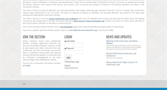 Desktop Screenshot of constructionlawsection.org