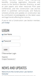 Mobile Screenshot of constructionlawsection.org