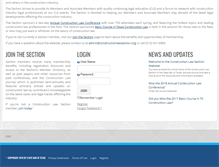 Tablet Screenshot of constructionlawsection.org